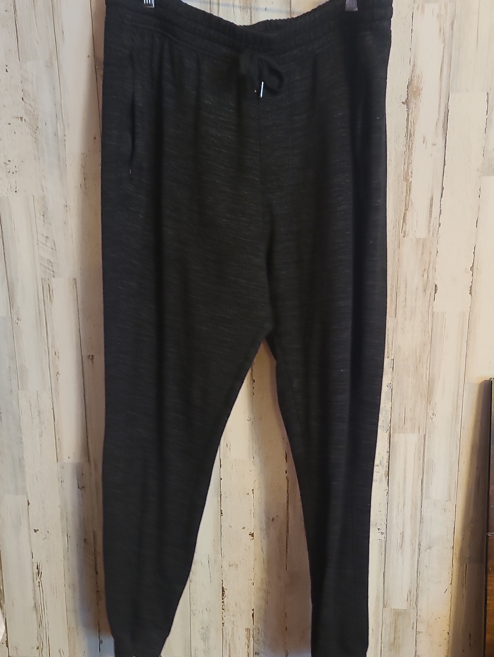 90 Degrees By Reflex Men's Black Jogger Pants with Drawstring Waist